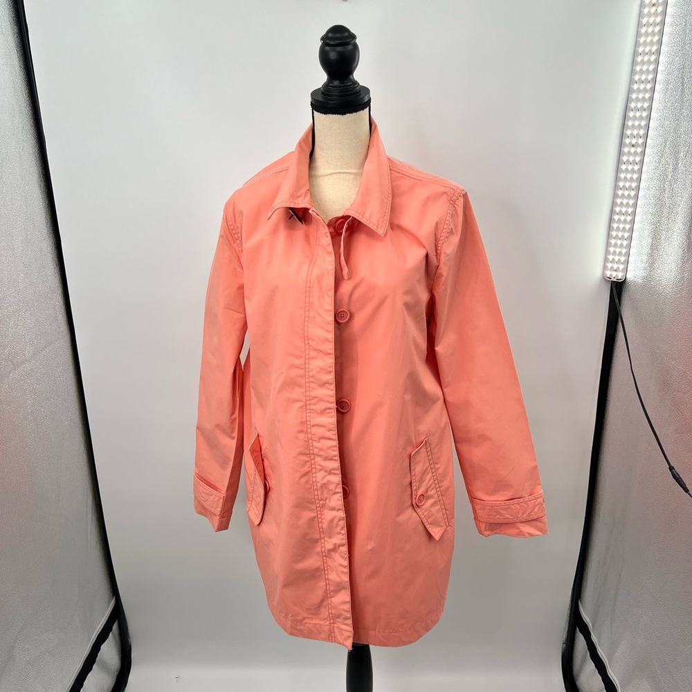Gap ‘Terracotta’ Long Sleeve Crew Collar Trench Coat Woman’s Size XLarge